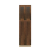 AMHERST Assembled 24 in. W x 96 in. H x 24 in. D Plywood Tall Cabinet in Walnut | Kunal Kitchens