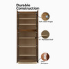 AMHERST Assembled 30 in. W x 96 in. H x 24 in. D Plywood Tall Cabinet in Walnut | Kunal Kitchens