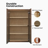 AMHERST Assembled 24 in. W x 30 in. H x 12 in. D Plywood Wall Cabinet in Walnut | Kunal Kitchens