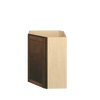 AMHERST Assembled 24 in. W x 36 in. H x 12 in. D Plywood Diagonal Corner Wall Cabinet in Walnut | Kunal Kitchens
