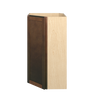 AMHERST Assembled 27 in. W x 42 in. H x 15 in. D Plywood Diagonal Corner Wall Cabinet in Walnut | Kunal Kitchens