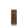 AMHERST Ready to Assemble 12 in. W x 34.5 in. H x 24 in. D Plywood Base Cabinet w/(2) Roll-out Trays in Walnut | Kunal Kitchens