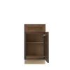 AMHERST Ready to Assemble 18 in. W x 34.5 in. H x 24 in. D Plywood Base Cabinet in Walnut | Kunal Kitchens