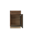 AMHERST Ready to Assemble 21 in. W x 34.5 in. H x 24 in. D Plywood Base Cabinet in Walnut | Kunal Kitchens