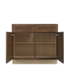 AMHERST Ready to Assemble 39 in. W x 34.5 in. H x 24 in. D Plywood Base Cabinet Full Height Door(s) in Walnut | Kunal Kitchens