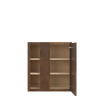 AMHERST Ready to Assemble 27 in. W x 30 in. H x 12 in. D Plywood Blind Wall Corner Cabinet in Walnut | Kunal Kitchens