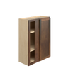 AMHERST Ready to Assemble 27 in. W x 36 in. H x 12 in. D Plywood Blind Wall Corner Cabinet in Walnut | Kunal Kitchens