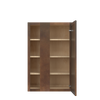 AMHERST Ready to Assemble 27 in. W x 42 in. H x 12 in. D Plywood Blind Wall Corner Cabinet in Walnut | Kunal Kitchens