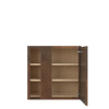 AMHERST Ready to Assemble 30 in. W x 30 in. H x 12 in. D Plywood Blind Wall Corner Cabinet in Walnut | Kunal Kitchens