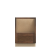 AMHERST Ready to Assemble 24 in. W x 34.5 in. H x 24 in. D Plywood Base Microwave Cabinet in Walnut | Kunal Kitchens