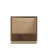 AMHERST Shaker 33 in. W x 34.5 in. H x 24 in. D in Walnut Plywood Ready to Assemble Oven Cabinet | Kunal Kitchens