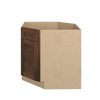 AMHERST Ready to Assemble 36 in. W x 34.5 in. H x 24 in. D Plywood Sink Diagonal Corner Base Cabinet in Walnut | Kunal Kitchens