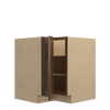 AMHERST Ready to Assemble 33 in. W x 34.5 in. H x 24 in. D Plywood Lazy Susan Base Corner Cabinet Left in Walnut | Kunal Kitchens
