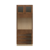 AMHERST Ready to Assemble 33 in. W x 84 in. H x 24 in. D Plywood Oven Tall Cabinet in Walnut | Kunal Kitchens