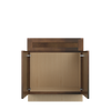 AMHERST Ready to Assemble 30 in. W x 34.5 in. H x 24 in. D Plywood Sink Base Cabinet in Walnut | Kunal Kitchens