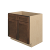 AMHERST Ready to Assemble 36 in. W x 34.5 in. H x 24 in. D Plywood Sink Base Cabinet in Walnut | Kunal Kitchens