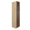 AMHERST Ready to Assemble 15 in. W x 90 in. H x 24 in. D Plywood Tall Cabinet w/(1) Roll-out Tray in Walnut | Kunal Kitchens