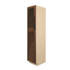 AMHERST Ready to Assemble 18 in. W x 90 in. H x 24 in. D Plywood Tall Cabinet w/(2) Roll-out Trays in Walnut | Kunal Kitchens