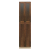 AMHERST Ready to Assemble 24 in. W x 96 in. H x 24 in. D Plywood Tall Cabinet w/(1) Roll-out Tray in Walnut | Kunal Kitchens