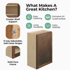 AMHERST Ready to Assemble 21 in. W x 30 in. H x 12 in. D Plywood Wall Cabinet in Walnut | Kunal Kitchens