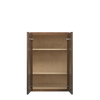AMHERST Ready to Assemble 24 in. W x 36 in. H x 12 in. D Plywood Wall Cabinet in Walnut | Kunal Kitchens