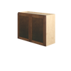 AMHERST Ready to Assemble 33 in. W x 24 in. H x 12 in. D Plywood Wall Cabinet in Walnut | Kunal Kitchens