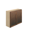 AMHERST Ready to Assemble 33 in. W x 30 in. H x 12 in. D Plywood Wall Cabinet in Walnut | Kunal Kitchens