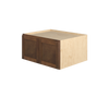 AMHERST Ready to Assemble 36 in. W x 18 in. H x 12 in. D Plywood Wall Cabinet in Walnut | Kunal Kitchens