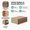 AMHERST Ready to Assemble 36 in. W x 18 in. H x 24 in. D Plywood Wall Cabinet in Walnut | Kunal Kitchens