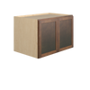 AMHERST Ready to Assemble 36 in. W x 24 in. H x 24 in. D Plywood Wall Cabinet in Walnut | Kunal Kitchens
