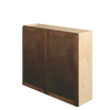 AMHERST Ready to Assemble 42 in. W x 36 in. H x 12 in. D Plywood Wall Cabinet in Walnut | Kunal Kitchens