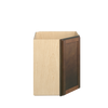 AMHERST Ready to Assemble 27 in. W x 30 in. H x 15 in. D Plywood Diagonal Corner Wall Cabinet in Walnut | Kunal Kitchens