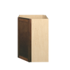 AMHERST Ready to Assemble 27 in. W x 36 in. H x 15 in. D Plywood Diagonal Corner Wall Cabinet in Walnut | Kunal Kitchens