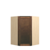 AMHERST Ready to Assemble 27 in. W x 36 in. H x 15 in. D Plywood Diagonal Corner Wall Cabinet in Walnut | Kunal Kitchens