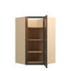 AMHERST Ready to Assemble 27 in. W x 42 in. H x 15 in. D Plywood Diagonal Corner Wall Cabinet in Walnut | Kunal Kitchens