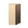 AMHERST Ready to Assemble 27 in. W x 42 in. H x 15 in. D Plywood Diagonal Corner Wall Cabinet in Walnut | Kunal Kitchens