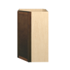 AMHERST Ready to Assemble 27 in. W x 42 in. H x 15 in. D Plywood Diagonal Corner Wall Cabinet in Walnut | Kunal Kitchens
