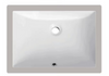 L-PU-912-ADA - Ceramic Rectangular Single Bowl Undermount Bathroom Sink, White Finish, ADA Compliant, 20 x 15 x 5 -3/4 Inches
