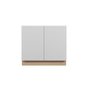 Euro Max Ithaca 39" Base Cabinet w/(1) Roll-out Tray Installed - (2) FH Doors