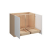 Euro Max Ithaca 39" Base Cabinet w/(1) Roll-out Tray Installed - (2) FH Doors