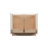 Euro Max Ithaca 39" Base Cabinet w/(1) Roll-out Tray Installed - (2) FH Doors