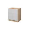 Euro Max Ithaca 30" Farm Sink Base Cabinet {Panel trimmable up to 12" - Butt Doors} - (2) Doors