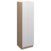  Ithaca Utility Cabinet w/(4) Roll-out Tray Installed {24" x 90" H - Butt Doors} - (4) Doors | Kunal Kitchens 