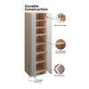 Euro Max Ithaca Utility Cabinet {30" x 84" H - Butt Doors} - (4) Doors