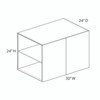 Madison Refrigerator Wall Cabinet {30" x 24" H x 24" D - Butt Doors} - (2) Doors | Kunal Kitchens