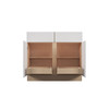 Euro Max Ithaca 39" Base Cabinet w/(1) Roll-out Tray Installed - (2) Doors / (2) Drawers