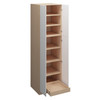  Ithaca Utility Cabinet w/(1) Roll-out Tray Installed {24" x 90" H - Butt Doors} - (4) Doors | Kunal Kitchens 