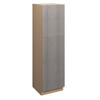 Euro Max Saratoga UC24X90B (RT3) Utility Cabinet w/(3) Roll-out Tray Installed {24" x 90" H - Butt Doors} - (4) Doors