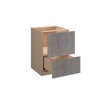  Saratoga 24" Base Microwave Cabinet w/Natural Interior {Opening 21" x 15-7/8" H} - (1) Drawer | Kunal Kitchens 
