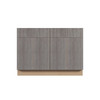 Saratoga 48" Sink Base Cabinet {Butt Doors} - (4) Doors / (2) False Fronts | Kunal Kitchens